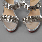 Christian Louboutin クリスチャン ルブタン / 16AW ミランダカー 着用 Miziggoo 120 Specchio Spike Sandals ミジグー 120 スペッキオ スパイク サンダル シューズ / size 35 (22cm) SILVER レディース 352014-izm