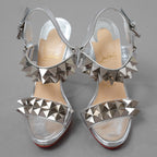 Christian Louboutin クリスチャン ルブタン / 16AW ミランダカー 着用 Miziggoo 120 Specchio Spike Sandals ミジグー 120 スペッキオ スパイク サンダル シューズ / size 35 (22cm) SILVER レディース 352014-izm
