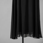 新品 CELINE セリーヌ / 23SS サファリドレス シルクジョーゼット / ロングワンピース / 2R24C856C / size 38 (BLACK) レディース