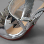 Christian Louboutin クリスチャン ルブタン / 16AW ミランダカー 着用 Miziggoo 120 Specchio Spike Sandals ミジグー 120 スペッキオ スパイク サンダル シューズ / size 35 (22cm) SILVER レディース 352014-izm