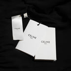 新品 CELINE セリーヌ / 23SS サファリドレス シルクジョーゼット / ロングワンピース / 2R24C856C / size 38 (BLACK) レディース