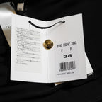 新品 CELINE セリーヌ / 23SS サファリドレス シルクジョーゼット / ロングワンピース / 2R24C856C / size 38 (BLACK) レディース