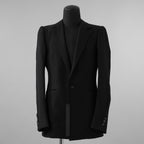 新品 DEVOA デヴォア / 24SS Jacket Wool Linen. テーラード ジャケット / JKF-WLNW / size 1 (BLACK)  123005-alm