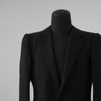 新品 DEVOA デヴォア / 24SS Jacket Wool Linen. テーラード ジャケット / JKF-WLNW / size 1 (BLACK)  123005-alm