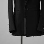 新品 DEVOA デヴォア / 24SS Jacket Wool Linen. テーラード ジャケット / JKF-WLNW / size 1 (BLACK)  123005-alm