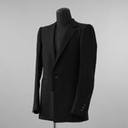 新品 DEVOA デヴォア / 24SS Jacket Wool Linen. テーラード ジャケット / JKF-WLNW / size 1 (BLACK)  123005-alm