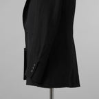 新品 DEVOA デヴォア / 24SS Jacket Wool Linen. テーラード ジャケット / JKF-WLNW / size 1 (BLACK)  123005-alm