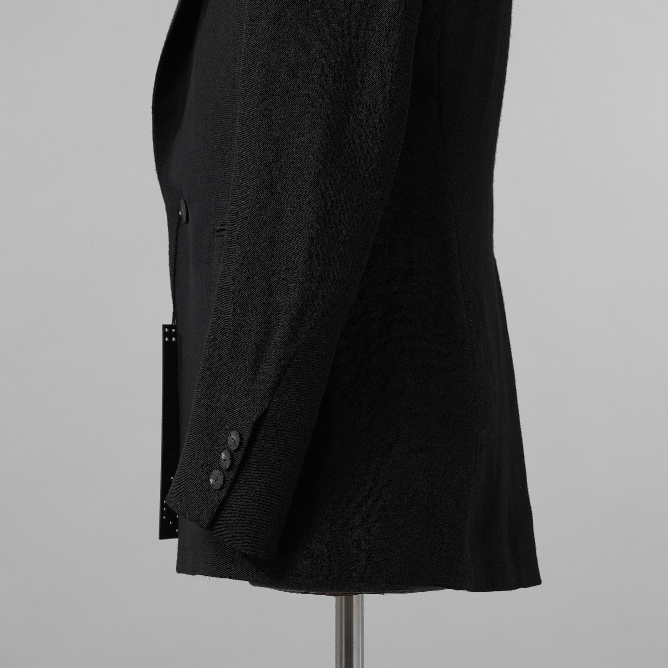新品 DEVOA デヴォア / 24SS Jacket Wool Linen. テーラード ジャケット / JKF-WLNW / size 1 (BLACK)  123005-alm