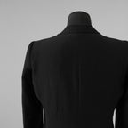 新品 DEVOA デヴォア / 24SS Jacket Wool Linen. テーラード ジャケット / JKF-WLNW / size 1 (BLACK)  123005-alm