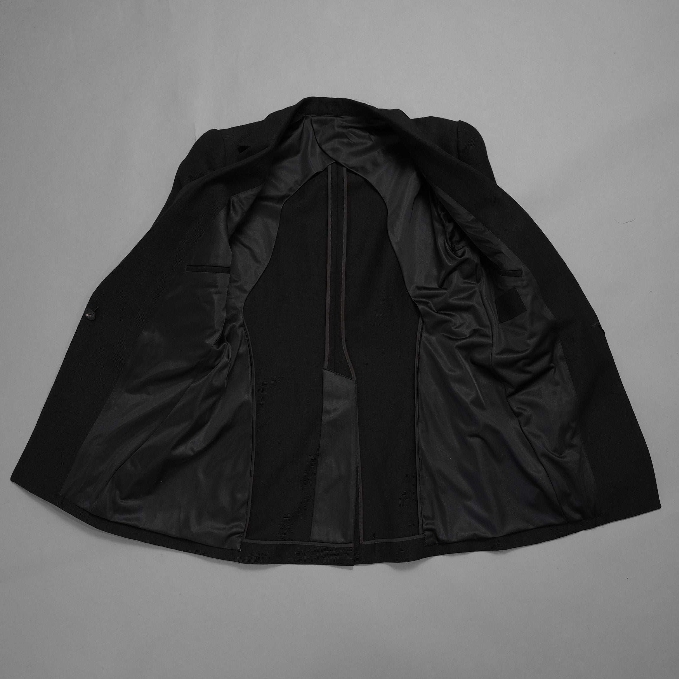 新品 DEVOA デヴォア / 24SS Jacket Wool Linen. テーラード ジャケット / JKF-WLNW / size 1 (BLACK)  123005-alm