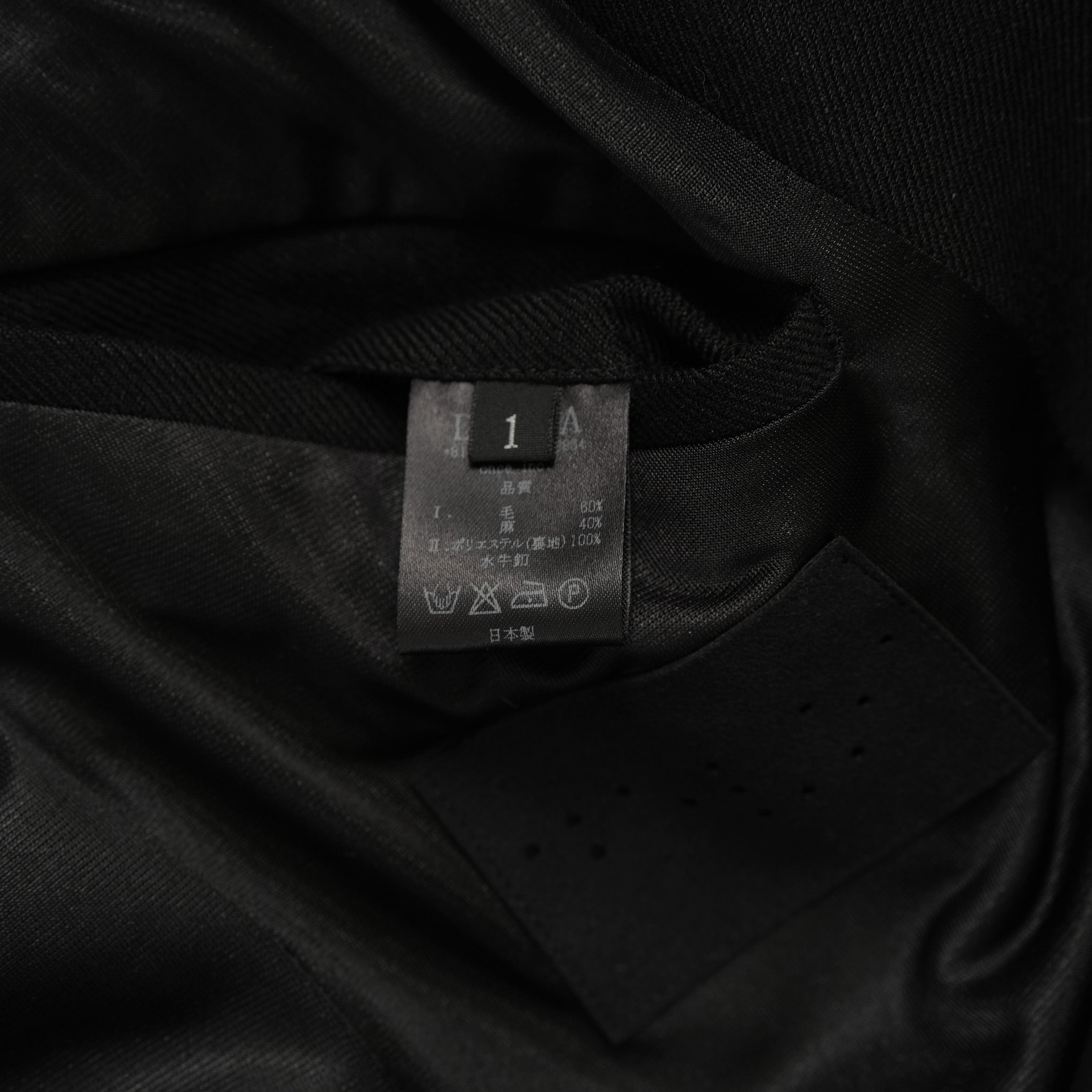 新品 DEVOA デヴォア / 24SS Jacket Wool Linen. テーラード ジャケット / JKF-WLNW / size 1 (BLACK)  123005-alm