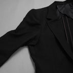 新品 DEVOA デヴォア / 24SS Jacket Wool Linen. テーラード ジャケット / JKF-WLNW / size 1 (BLACK)  123005-alm