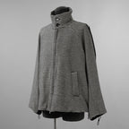 bajra バジュラ / 美品 23AW ハウンドトゥース 千鳥格子 ハイネック・ショートコート ブルゾン / 153uj02 / size 3 (BLACK) 352021-in-ue