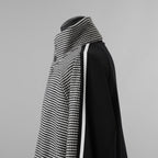 bajra バジュラ / 美品 23AW ハウンドトゥース 千鳥格子 ハイネック・ショートコート ブルゾン / 153uj02 / size 3 (BLACK) 352021-in-ue