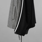 bajra バジュラ / 美品 23AW ハウンドトゥース 千鳥格子 ハイネック・ショートコート ブルゾン / 153uj02 / size 3 (BLACK) 352021-in-ue