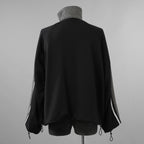 bajra バジュラ / 美品 23AW ハウンドトゥース 千鳥格子 ハイネック・ショートコート ブルゾン / 153uj02 / size 3 (BLACK) 352021-in-ue