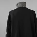 bajra バジュラ / 美品 23AW ハウンドトゥース 千鳥格子 ハイネック・ショートコート ブルゾン / 153uj02 / size 3 (BLACK) 352021-in-ue