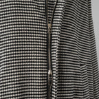bajra バジュラ / 美品 23AW ハウンドトゥース 千鳥格子 ハイネック・ショートコート ブルゾン / 153uj02 / size 3 (BLACK) 352021-in-ue