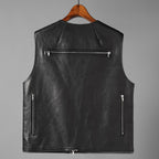 RICK OWENS リックオウエンス / 24AW 美品 Porterville Utility Leather Vest カーフレザー ベスト/ RR02D6911 LOO / size 46 (BLACK)