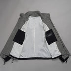 bajra バジュラ / 美品 23AW ハウンドトゥース 千鳥格子 ハイネック・ショートコート ブルゾン / 153uj02 / size 3 (BLACK) 352021-in-ue