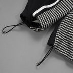 bajra バジュラ / 美品 23AW ハウンドトゥース 千鳥格子 ハイネック・ショートコート ブルゾン / 153uj02 / size 3 (BLACK) 352021-in-ue