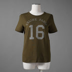 CELINE セリーヌ / 美品 21SS エディ期 16 セーズ ロゴ プリント 半袖Tシャツ / 2X813501F-02DO / size S (DARK KHAKI) レディース