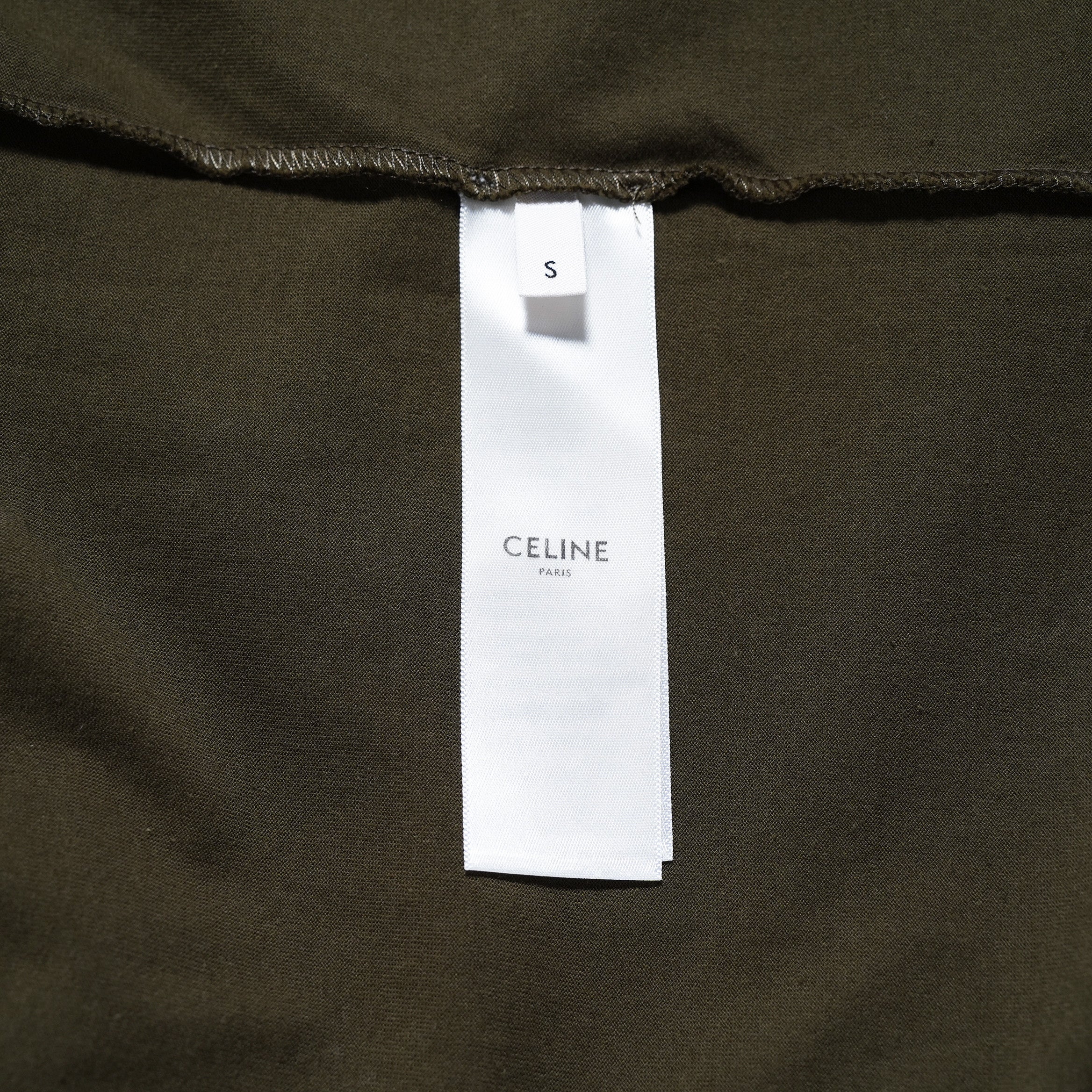 CELINE セリーヌ / 美品 21SS エディ期 16 セーズ ロゴ プリント 半袖Tシャツ / 2X813501F-02DO / size S (DARK KHAKI) レディース