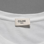 CELINE セリーヌ / 美品 21SS ゴールドロゴ エンブロイダリー 半袖Tシャツ / 2X351501F / size M (WHITE) レディース