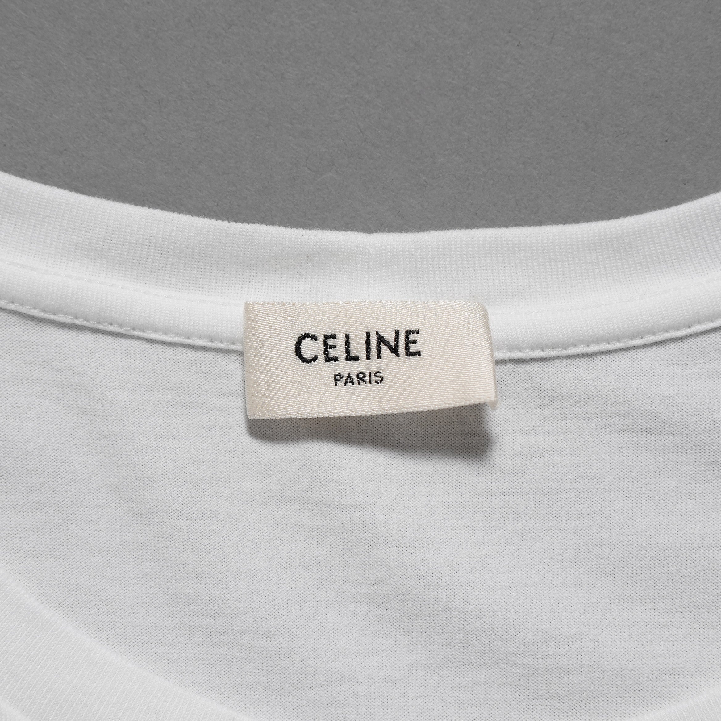 CELINE セリーヌ / 美品 21SS ゴールドロゴ エンブロイダリー 半袖Tシャツ / 2X351501F / size M (WHITE) レディース