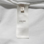 CELINE セリーヌ / 美品 21SS ゴールドロゴ エンブロイダリー 半袖Tシャツ / 2X351501F / size M (WHITE) レディース