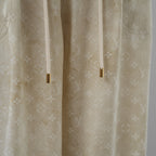LOUIS VUITTON ルイヴィトン / 美品 22SS モノグラム シルク ジョガーパンツ / RW222J D96 FNPA20 / size 38 (CHAMPAGNE BEIGE) レディース 352026-izm