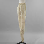 LOUIS VUITTON ルイヴィトン / 美品 22SS モノグラム シルク ジョガーパンツ / RW222J D96 FNPA20 / size 38 (CHAMPAGNE BEIGE) レディース 352026-izm
