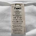 FENDI フェンディ / 22SS スパンコール ヘアドゥガールズ 半袖 Tシャツ / FS7011AK6B / size XXS (WHITE) レディース