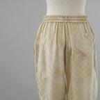LOUIS VUITTON ルイヴィトン / 美品 22SS モノグラム シルク ジョガーパンツ / RW222J D96 FNPA20 / size 38 (CHAMPAGNE BEIGE) レディース 352026-izm