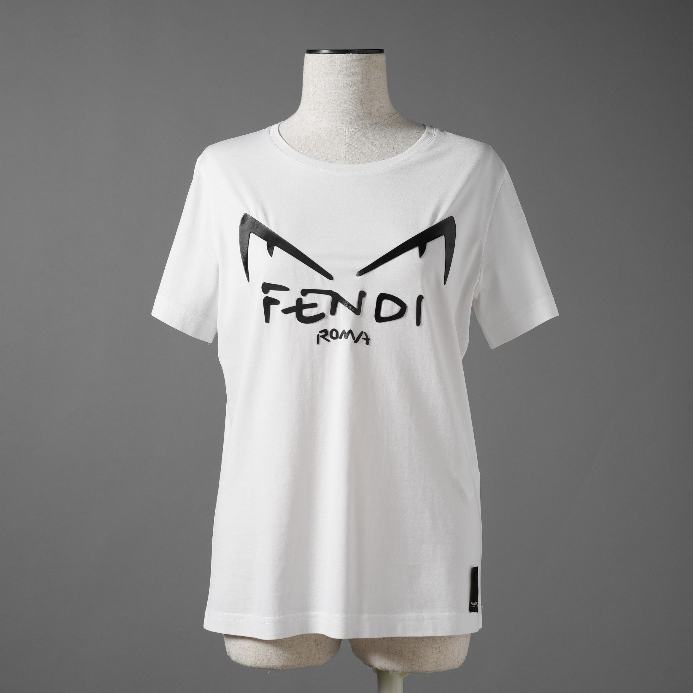 FENDI フェンディ / 19SS ディアボリックアイ モンスター 半袖Ｔシャツ / FY0894A87A / size S (WHITE) レディース