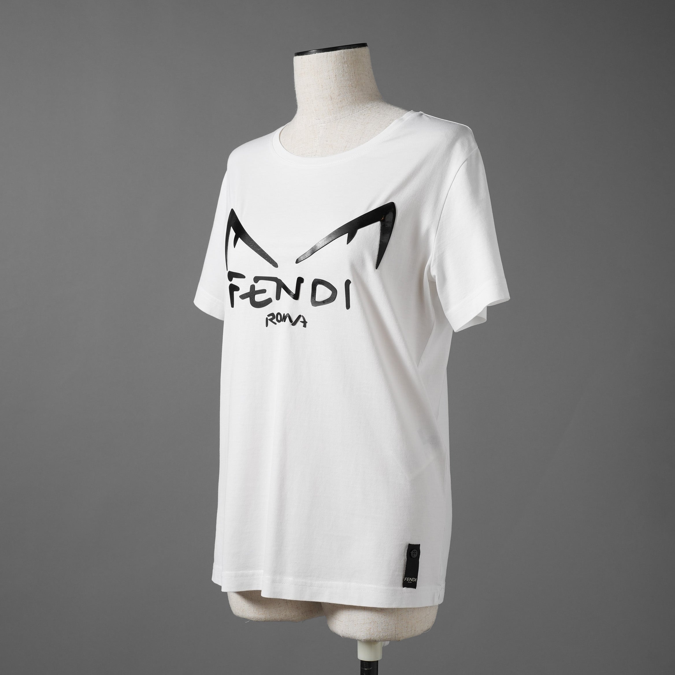 FENDI フェンディ / 19SS ディアボリックアイ モンスター 半袖Ｔシャツ / FY0894A87A / size S (WHITE) レディース