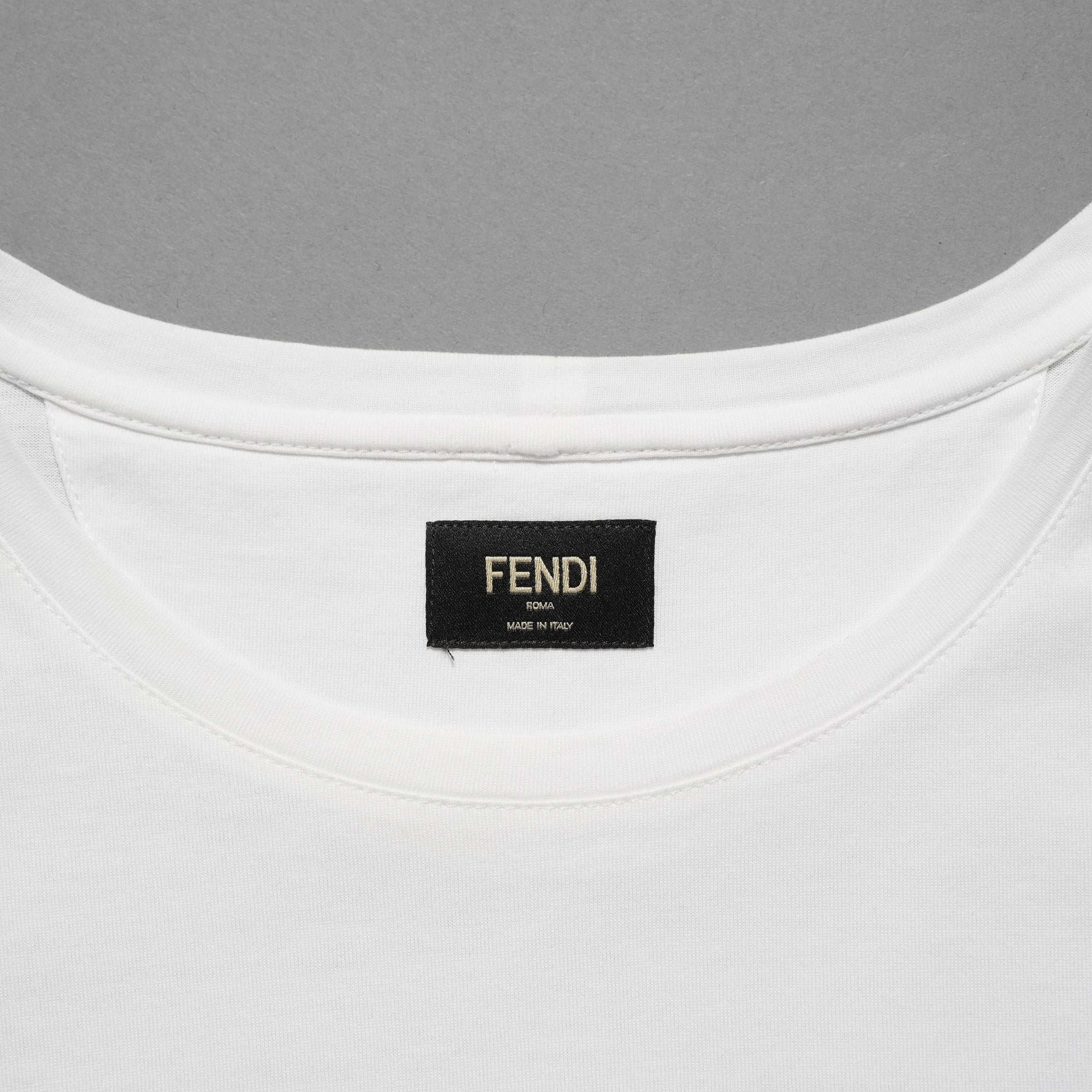 FENDI フェンディ / 19SS ディアボリックアイ モンスター 半袖Ｔシャツ / FY0894A87A / size S (WHITE) レディース