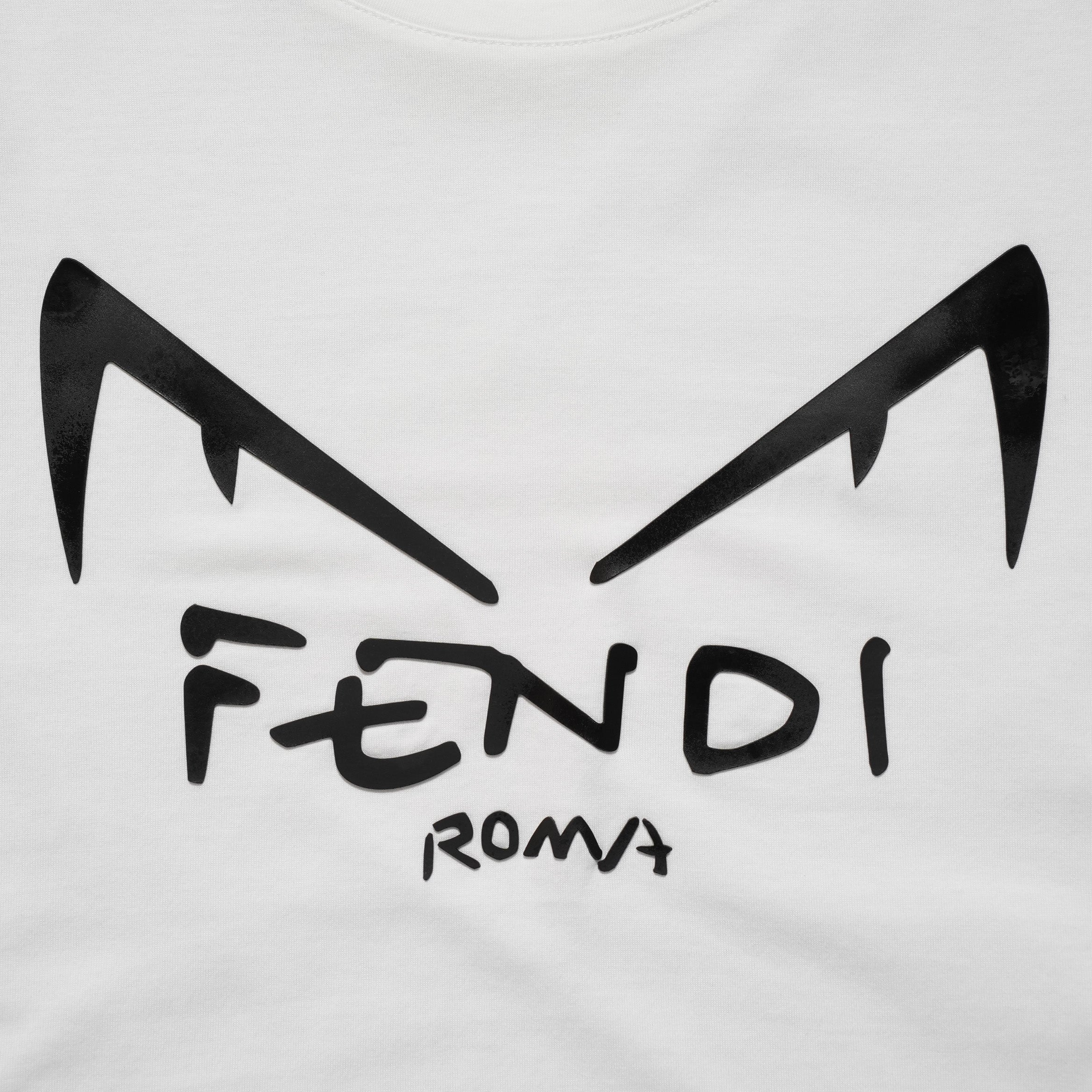 FENDI フェンディ / 19SS ディアボリックアイ モンスター 半袖Ｔシャツ / FY0894A87A / size S (WHITE) レディース