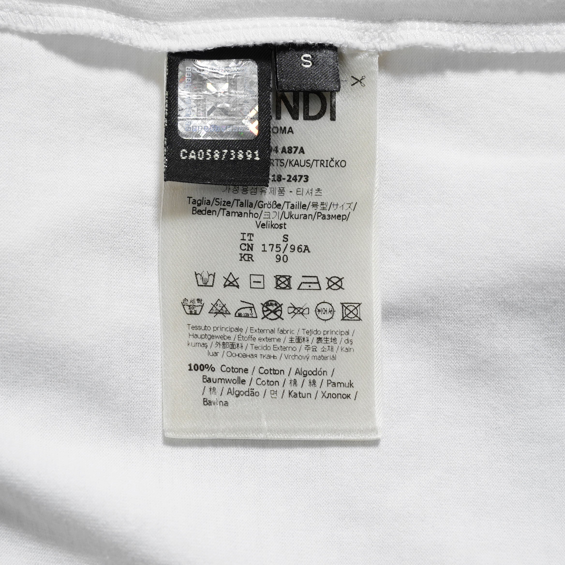 FENDI フェンディ / 19SS ディアボリックアイ モンスター 半袖Ｔシャツ / FY0894A87A / size S (WHITE) レディース