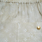 LOUIS VUITTON ルイヴィトン / 美品 22SS モノグラム シルク ジョガーパンツ / RW222J D96 FNPA20 / size 38 (CHAMPAGNE BEIGE) レディース 352026-izm
