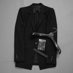 新品 DEVOA デヴォア / 24SS Jacket Wool Linen. テーラード ジャケット / JKF-WLNW / size 1 (BLACK)  123005-alm