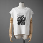 CELINE セリーヌ / 美品 19SS エディ期 CHRISTIAN MARCLAY KABLOOSH キモノスリーブ Tシャツ / 2X235384E / size S (WHITE)