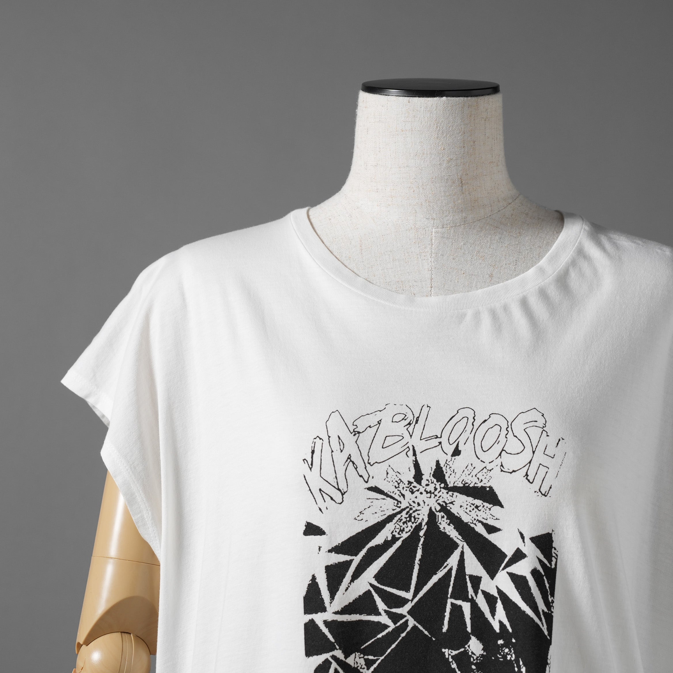 CELINE セリーヌ / 美品 19SS エディ期 CHRISTIAN MARCLAY KABLOOSH キモノスリーブ Tシャツ / 2X235384E / size S (WHITE)