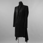新品 kiryuyrik キリュウキリュウ / 23AW BLACK HONEY CHILI COOKIE コラボ Collarless Flare Jacket ノーカラーフレア ジャケット コート / BHCC-HJ15-007 / size M (BLACK)  123006-alm
