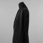 新品 kiryuyrik キリュウキリュウ / 23AW BLACK HONEY CHILI COOKIE コラボ Collarless Flare Jacket ノーカラーフレア ジャケット コート / BHCC-HJ15-007 / size M (BLACK)  123006-alm