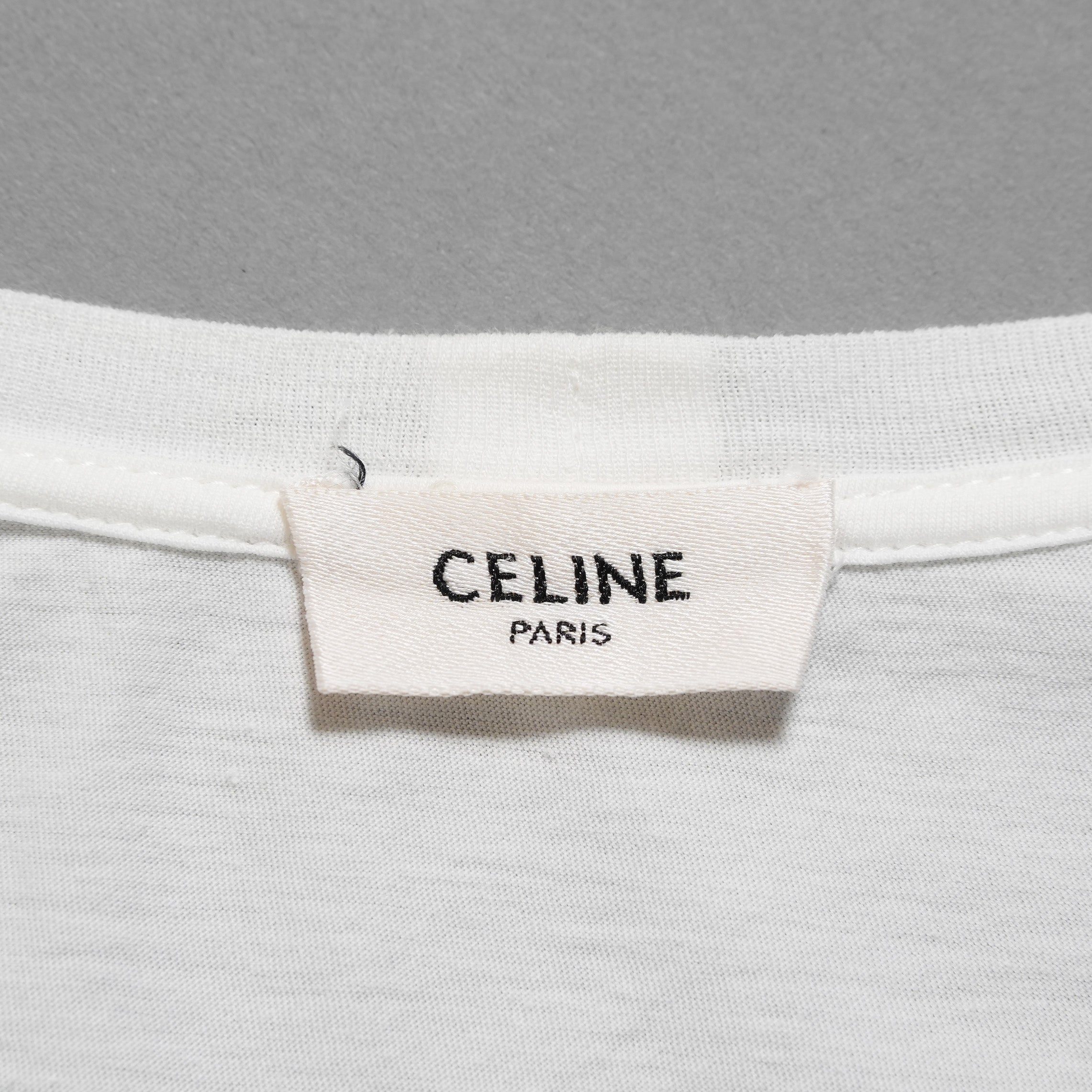 CELINE セリーヌ / 美品 19SS エディ期 CHRISTIAN MARCLAY KABLOOSH キモノスリーブ Tシャツ / 2X235384E / size S (WHITE)