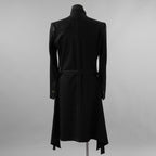 新品 kiryuyrik キリュウキリュウ / 23AW BLACK HONEY CHILI COOKIE コラボ Collarless Flare Jacket ノーカラーフレア ジャケット コート / BHCC-HJ15-007 / size M (BLACK)  123006-alm