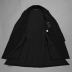 新品 kiryuyrik キリュウキリュウ / 23AW BLACK HONEY CHILI COOKIE コラボ Collarless Flare Jacket ノーカラーフレア ジャケット コート / BHCC-HJ15-007 / size M (BLACK)  123006-alm