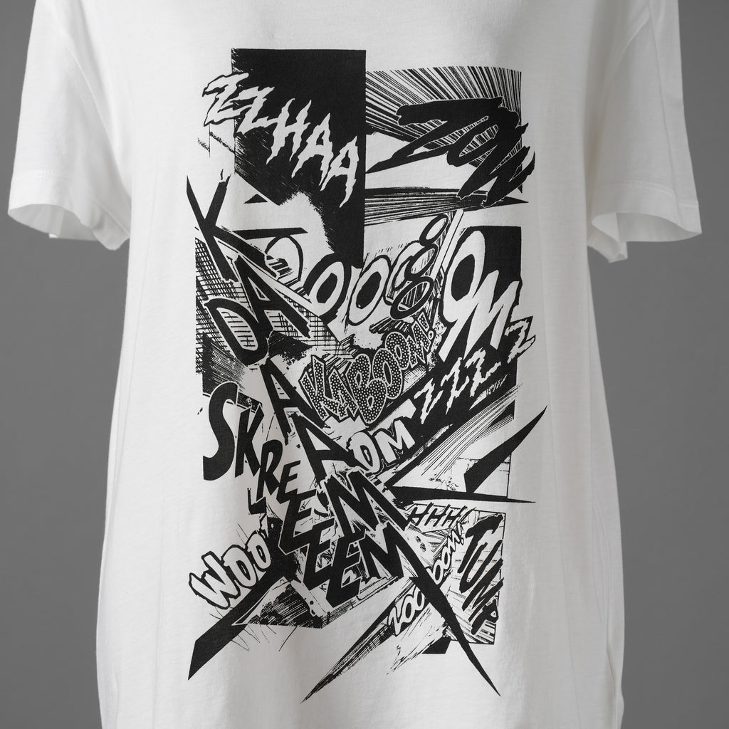 CELINE セリーヌ / 19SS エディ期 CHRISTIAN MARCLAY KABLOOSH 半袖Tシャツ/ 2X235384E / size S (WHITE)