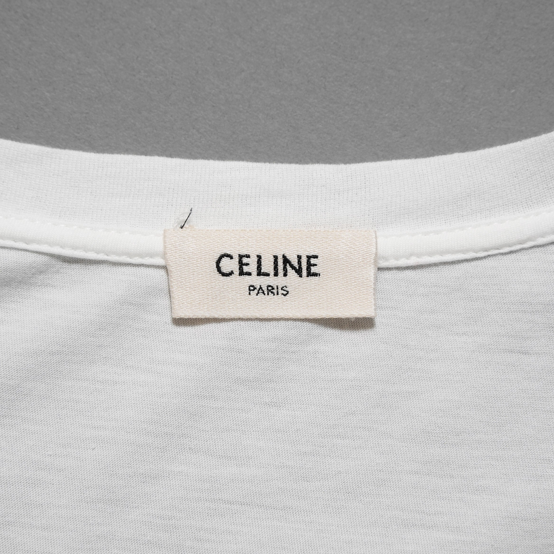 CELINE セリーヌ / 19SS エディ期 CHRISTIAN MARCLAY KABLOOSH 半袖Tシャツ/ 2X235384E / size S (WHITE)